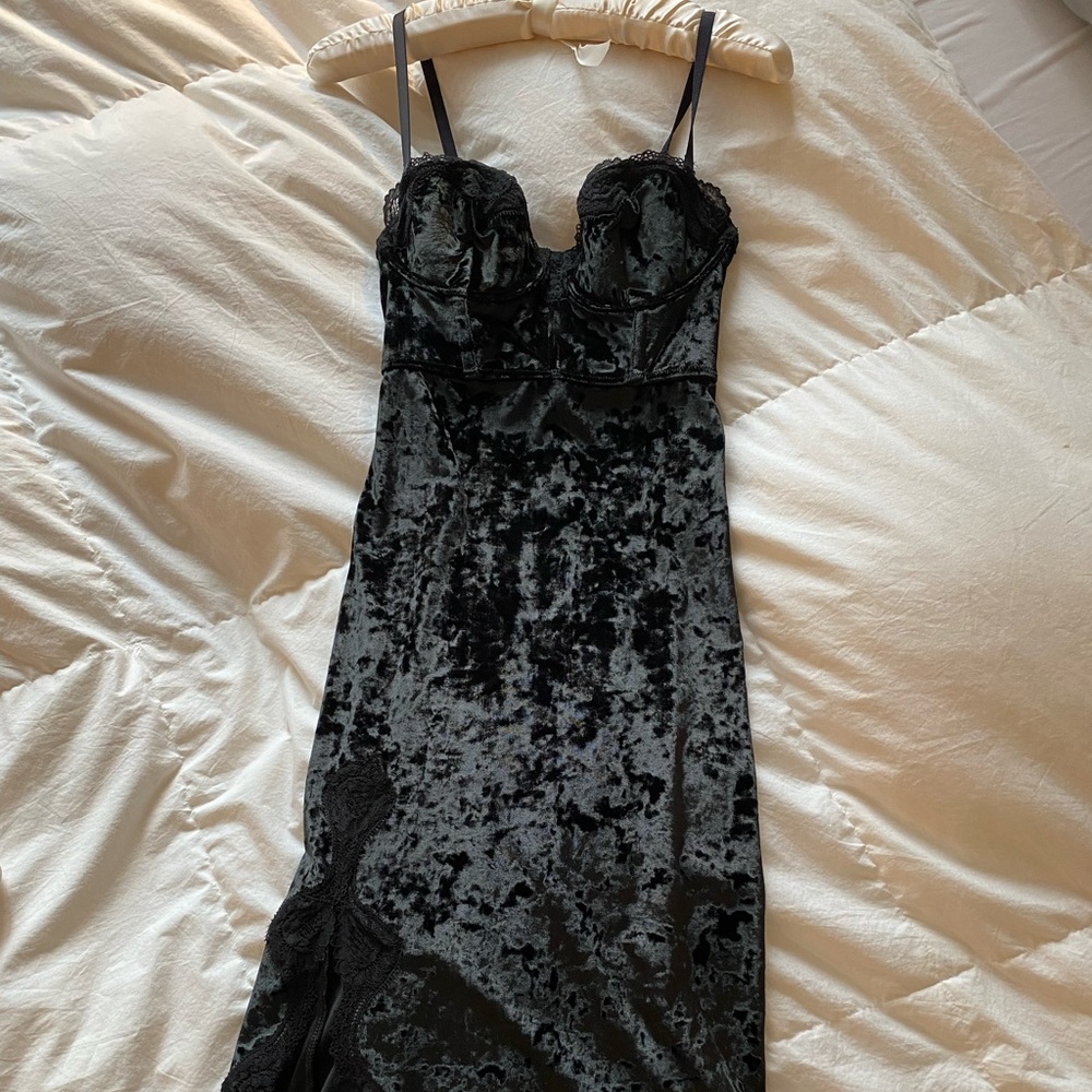 Victoria secret velour slip dress